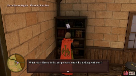 Youll find a new Recipe Book upstairs in the Warriors Rest Inn