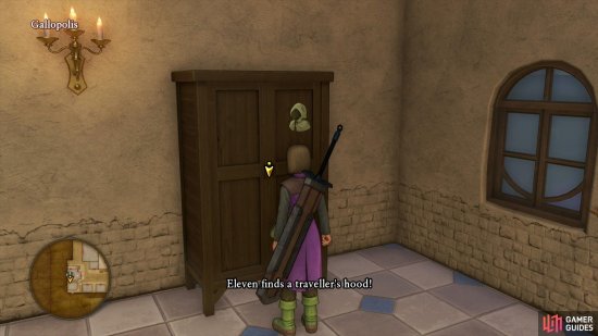 then search the wardrobe in the Church for a Travellers Hood which will alter the Heros appearance.