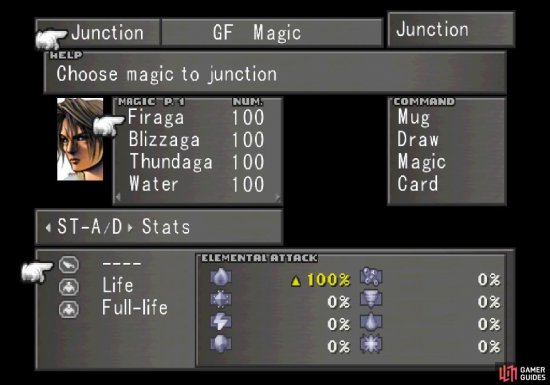 Junction fire elemental magic to your Elemental Attack