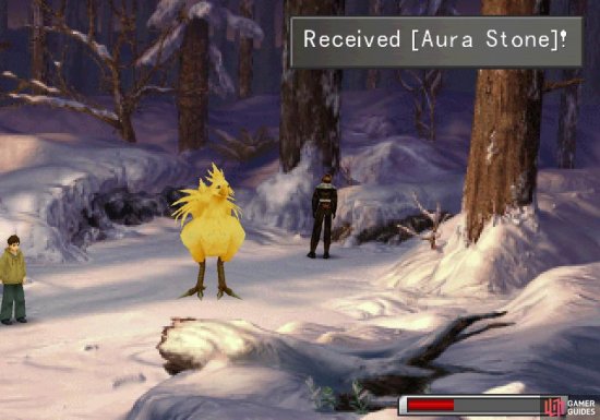 and the chocobo will give you an Aura Stone.