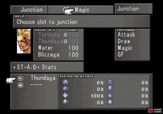 Once Selphie joins your party, junction GFs and magic to your characters, and if you can, junction Thunder/Thundaga to your Elemental Attack