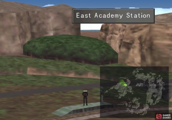 Your next destination is a forest northwest of the East Academy Station