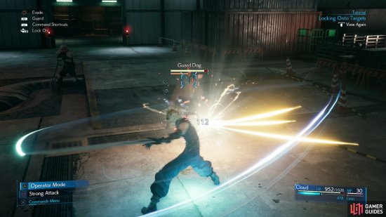 Blocking melee attacks while Cloud is in Punisher Mode will unleash a potent counterattack.