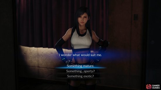If you complete all the quests in Chapter 3 youll be able to spend some quality time with Tifa, where your opinion may have some far-reaching consequences…