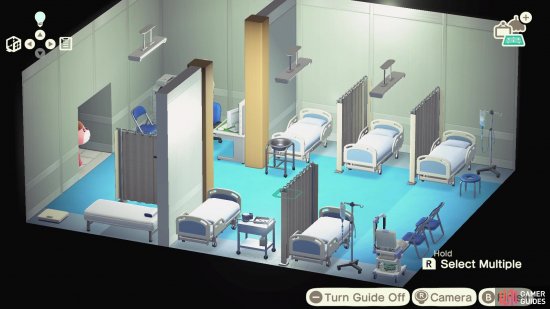 and then have a few beds to act as a patient ward. 