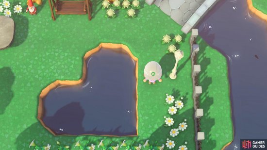 until you have a completed Heart-shaped pond!