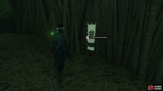  to find this Banner sitting against a group of trees.