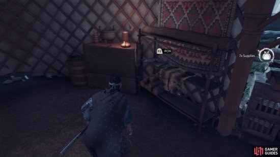 You can find materials inside of the tents