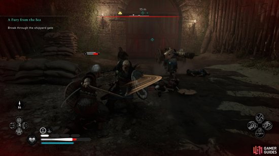 Youll need to kill any melee units which approach the battering ram.