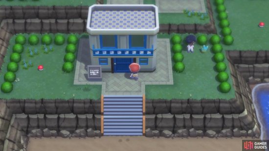 Afterwards, you must cut through the hotel at the end of Route 213.