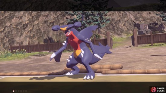 Of course, it had to be Garchomp, which strikes terror in most Pokémon…