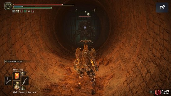 You can lure the Omen all the way back in the tunnel by the open gate, and it wont be able to get through.