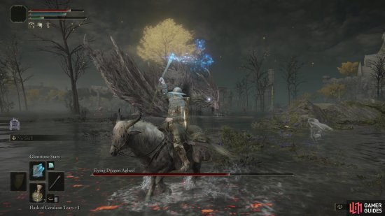 You can freely pummel the dragon with magic while retaining mobility on horseback.