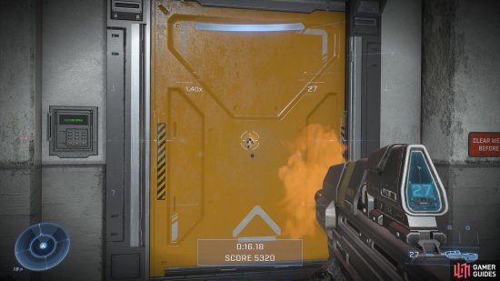 The inner reticle will remain inside the outer reticle at the beginning of a burst of fire, indicating that the bloom effect is minimal.