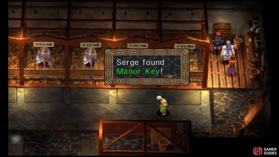 Search the cupboard near the top-right corner for the Manor Key.