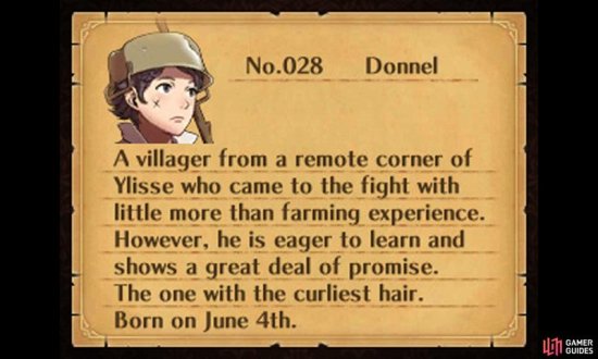Donnel Main Characters Part 1 Character Guide Fire Emblem Awakening Gamer Guides