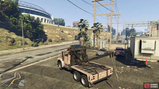 then collect the Tow Truck from the south of Lost Santos.