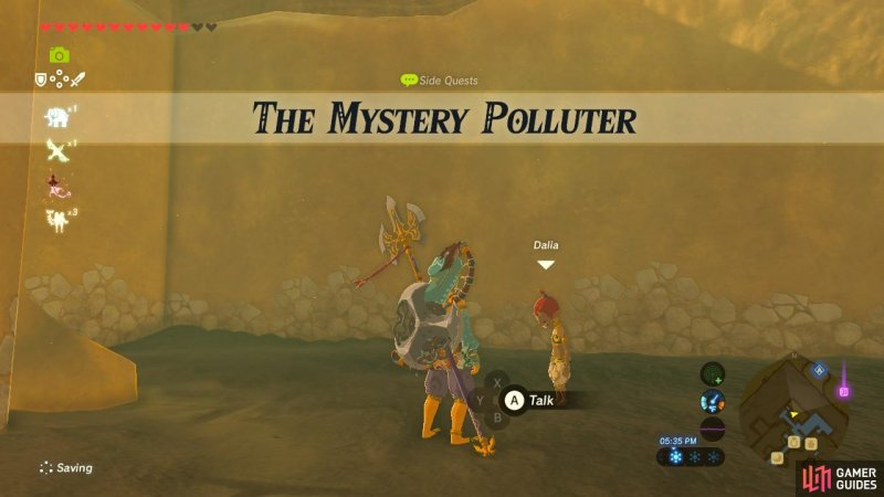 The Mystery Polluter - Sidequests - Quests | The Legend of Zelda: Breath of the Wild | Gamer Guides