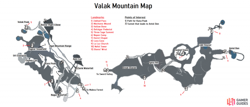 Valak Mountain - Areas | Xenoblade Chronicles: Definitive Edition