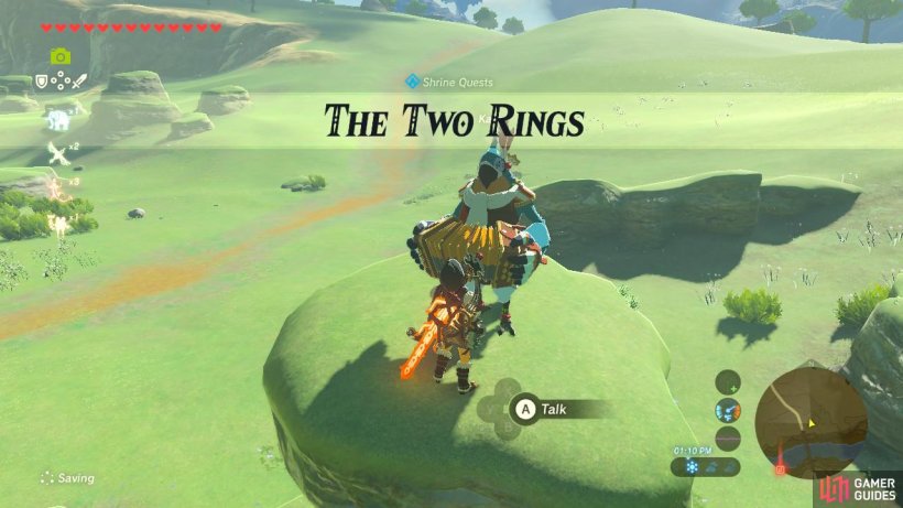 The Two Rings Shrine Quests The Legend Of Zelda Breath Of The Wild Gamer Guides