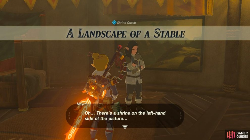 A Landscape Of A Stable The Legend Of Zelda Breath Of The Wild