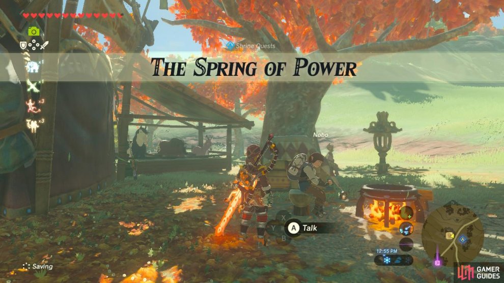 The Spring Of Power The Legend Of Zelda Breath Of The Wild