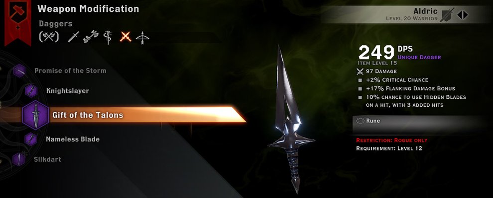 Эскизы кинжалов dragon age inquisition