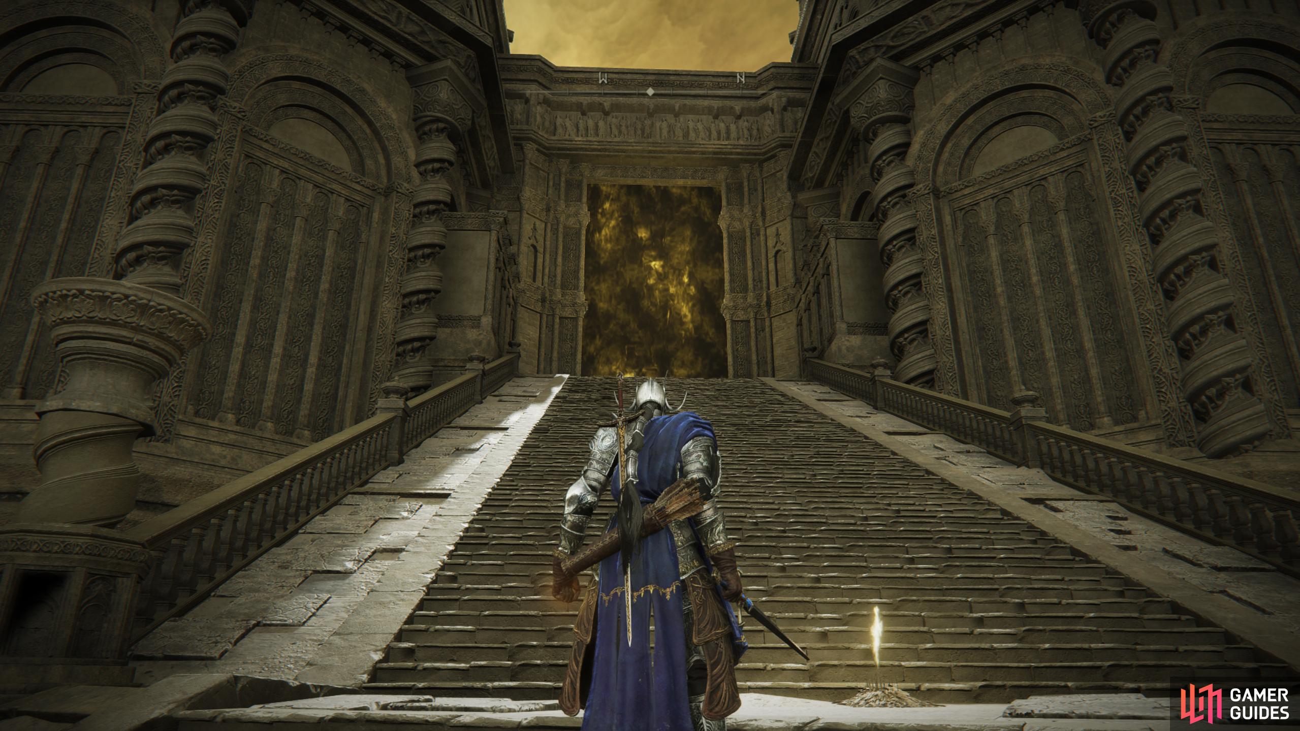 Divine Gate Front Staircase Elden Ring Shadow of the Erdtree