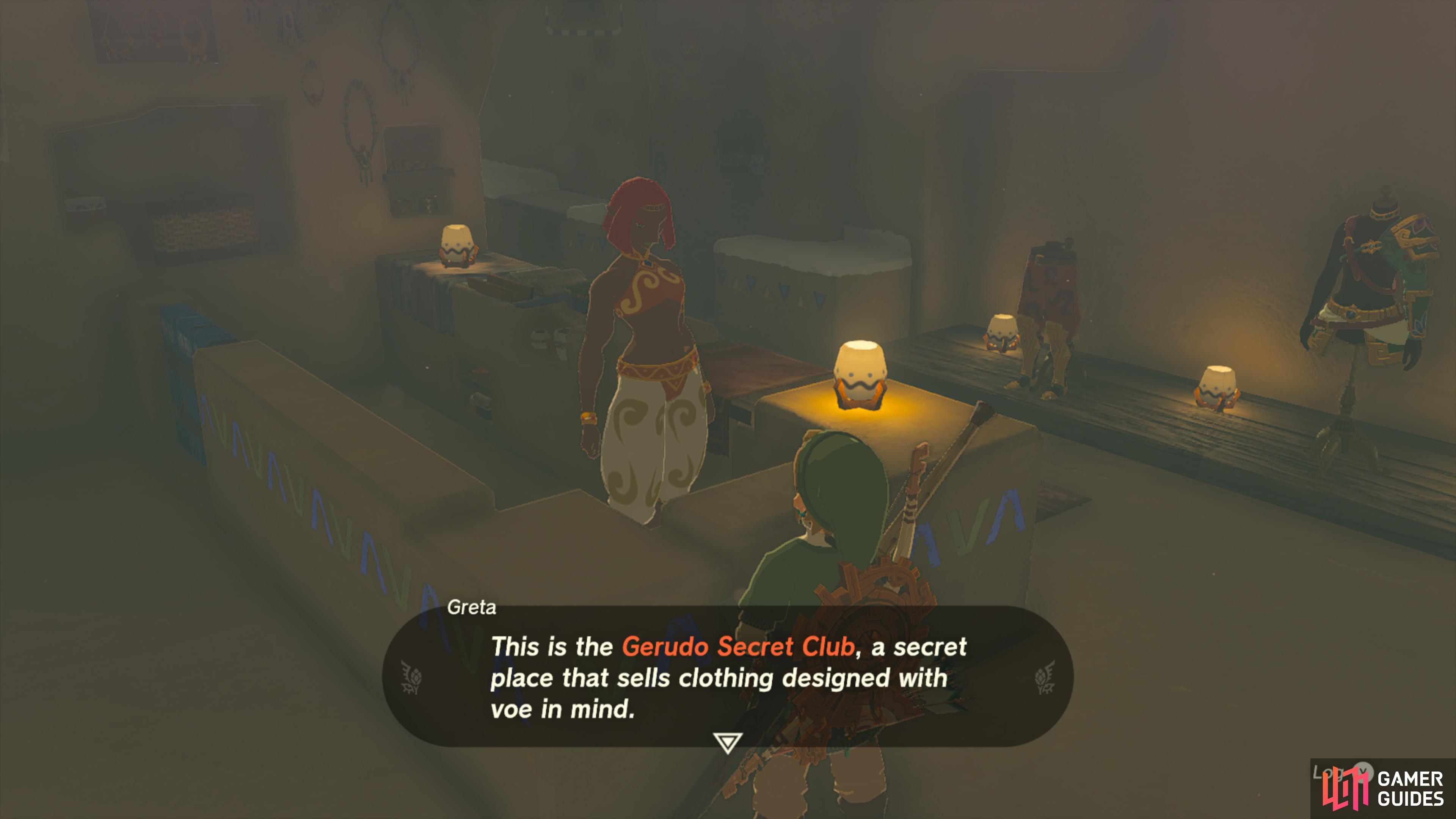 How To Get Gerudo's Town Secret Shop Password - Legend Of Zelda Breath Of  The Wild 