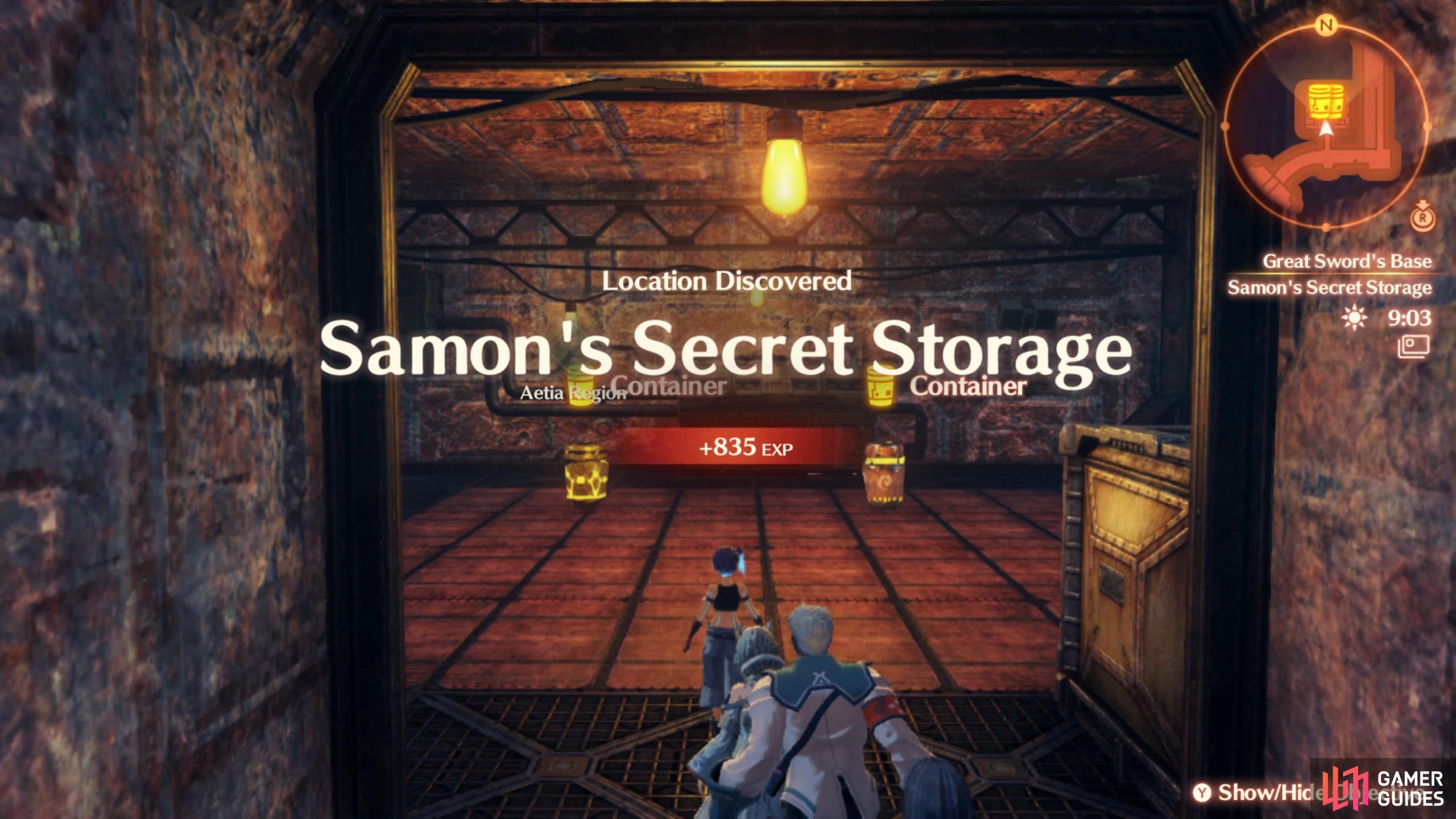 This secret room is accessible during Chapter 7.