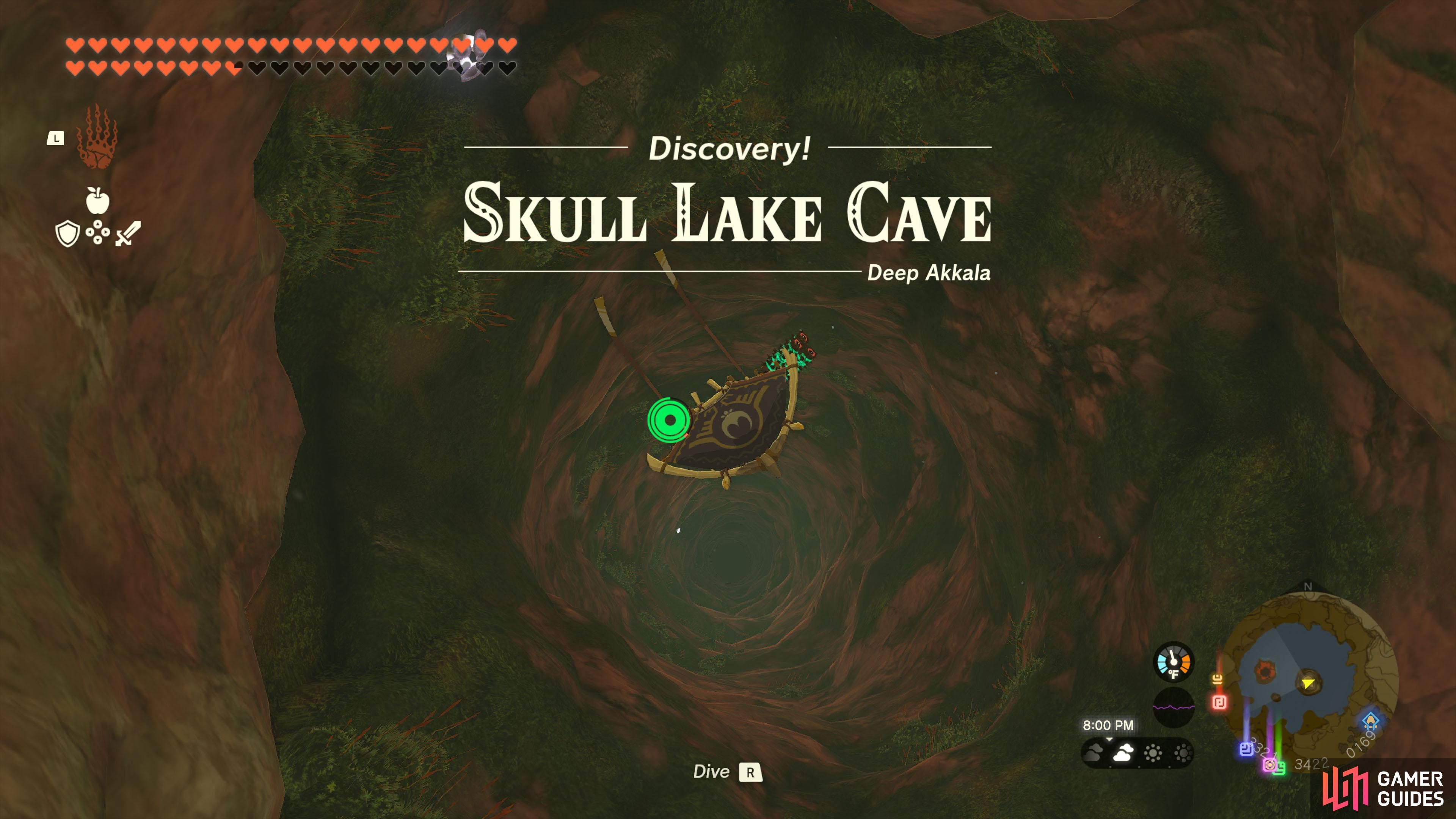 Skull Lake Cave The Legend of Zelda Tears of the Kingdom Database