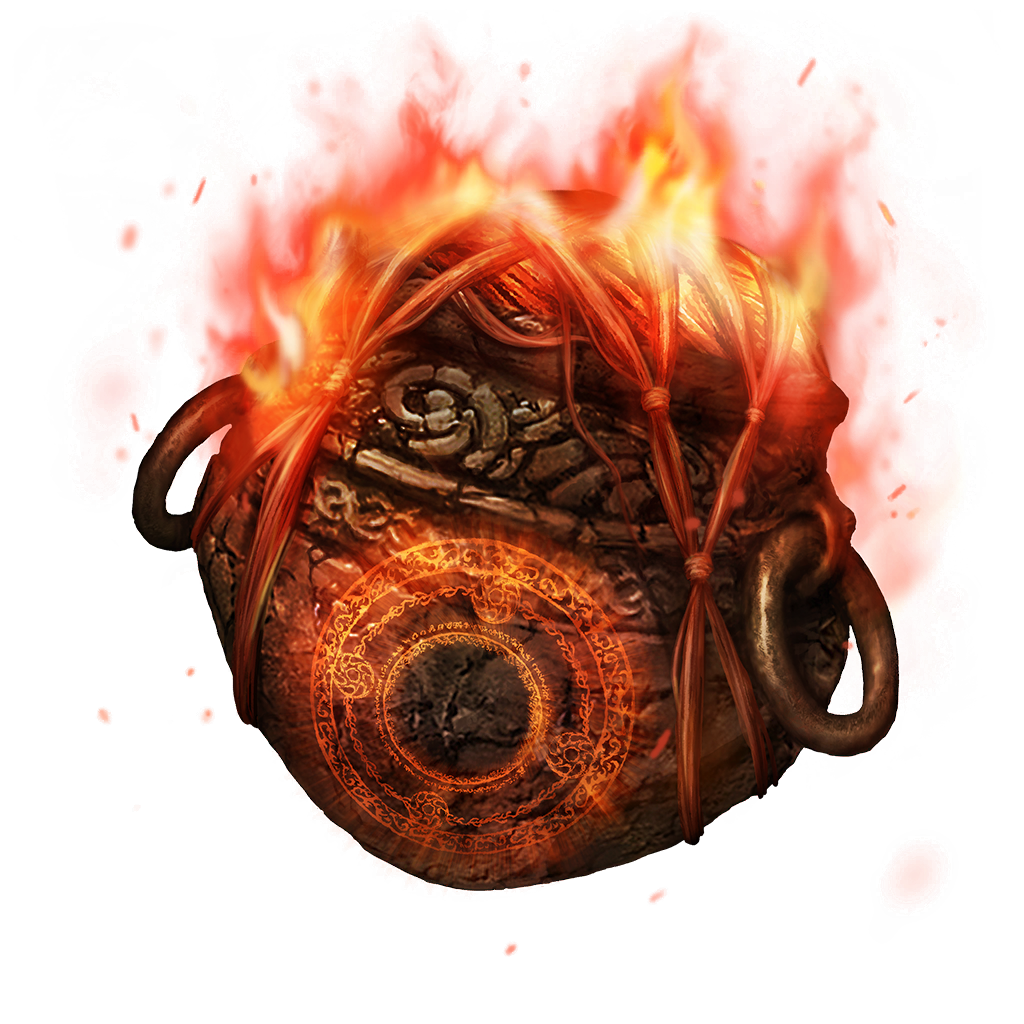 Giantsflame Fire Pot Elden Ring Throwing Pots (Ritual) Items