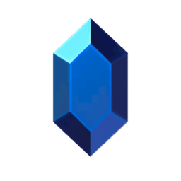 ícono rupia azul