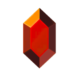 ícono rupia roja