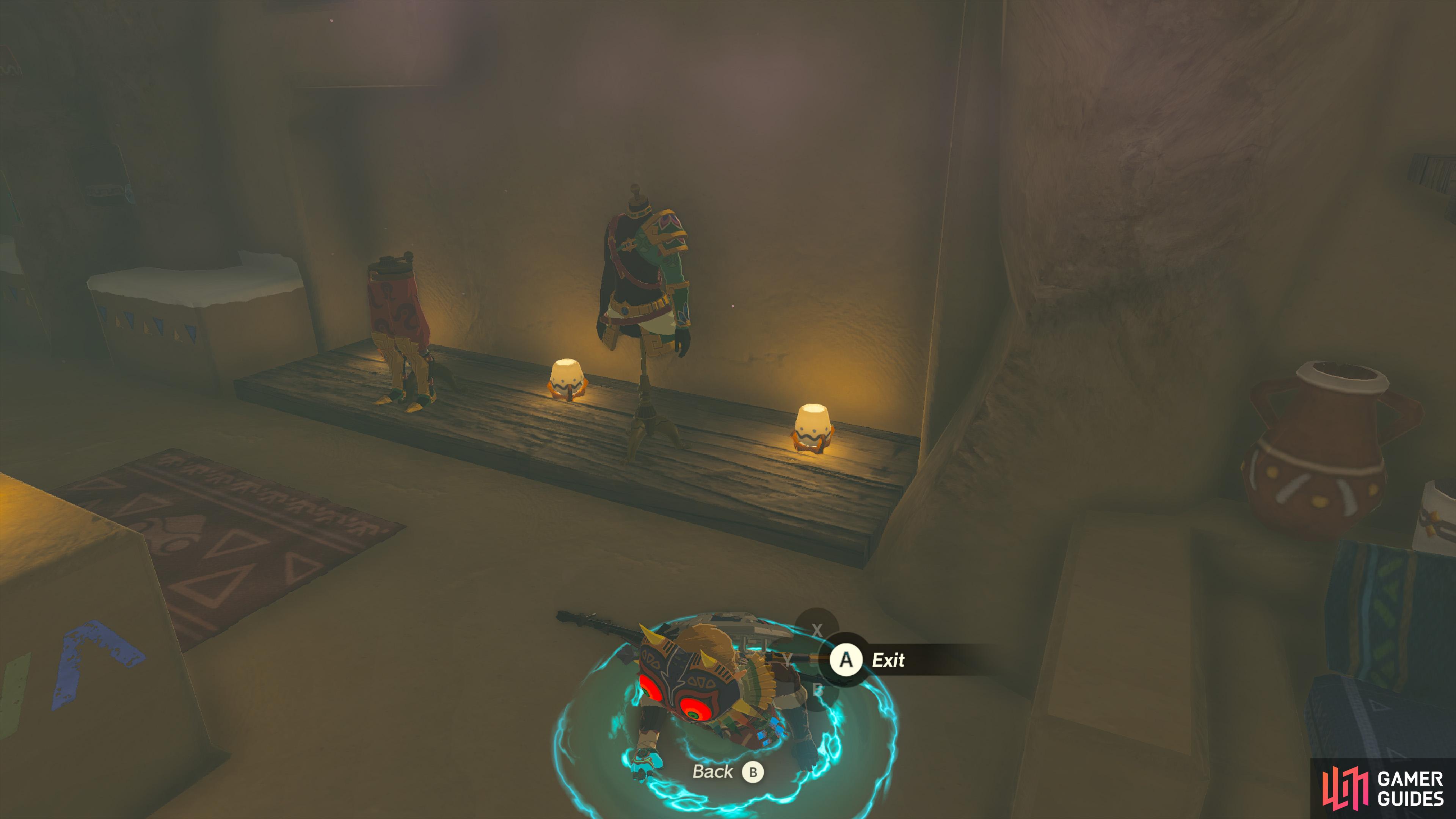 Zelda: Tears of the Kingdom Gerudo Town secret club - Map location