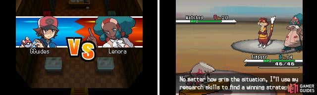 Lenora uses Normal types, both of which are quite strong but you should have no troubles.