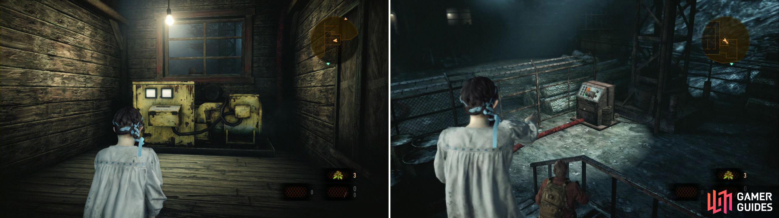 You have to activate the switch on the right (left picture) and the the one on the left side of the area (right picture).