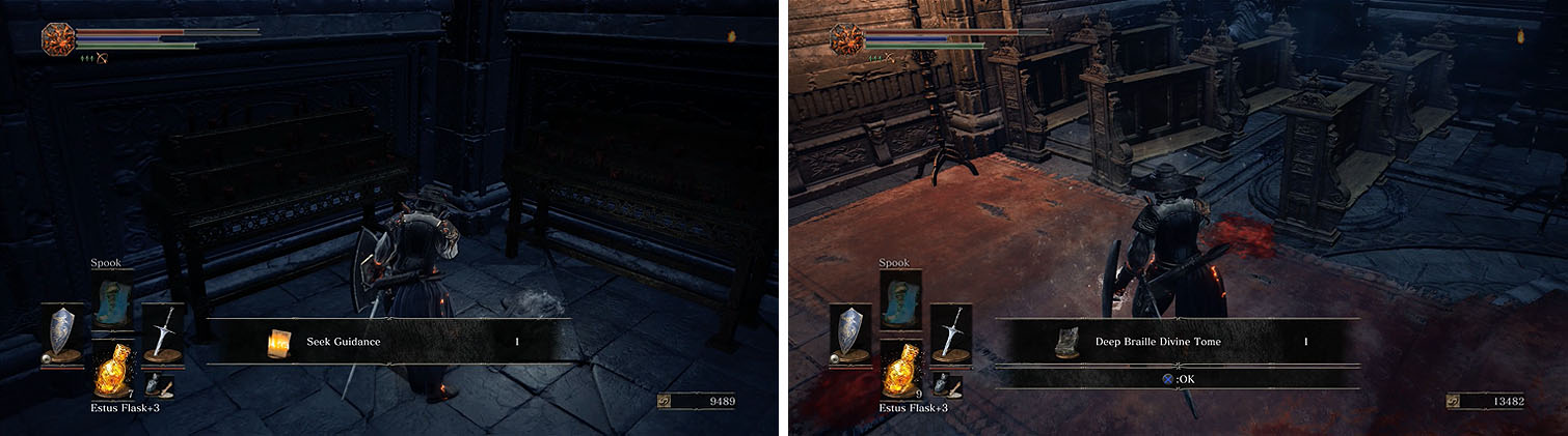 Make sure to grab the Seek Guidance spell before defeating the Mimic for a tome.