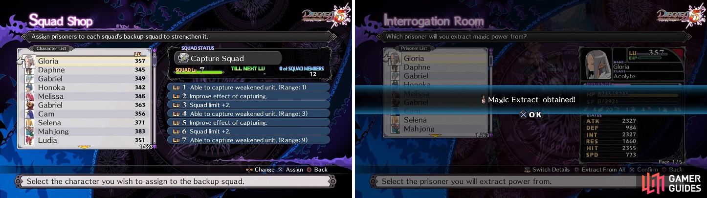 As your Prisoners reach the max capacity in the Interrogation Room, create an Extract from them all.