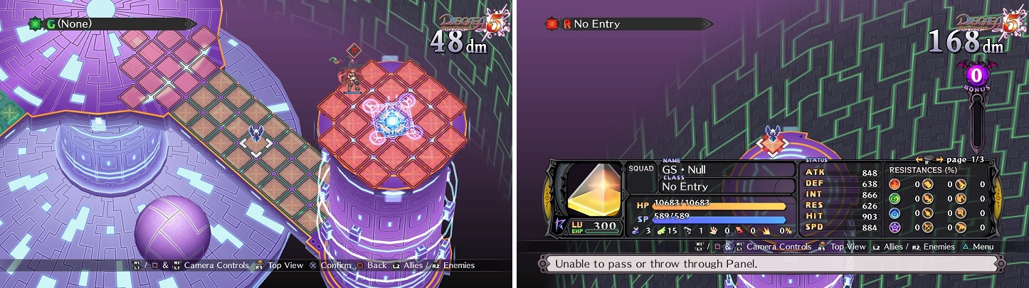 As soon as you go down to the bottom area (left), the Geo Symbol on the other side of the map will move onto the panel (right), making it so no one else can be brought out of your base.