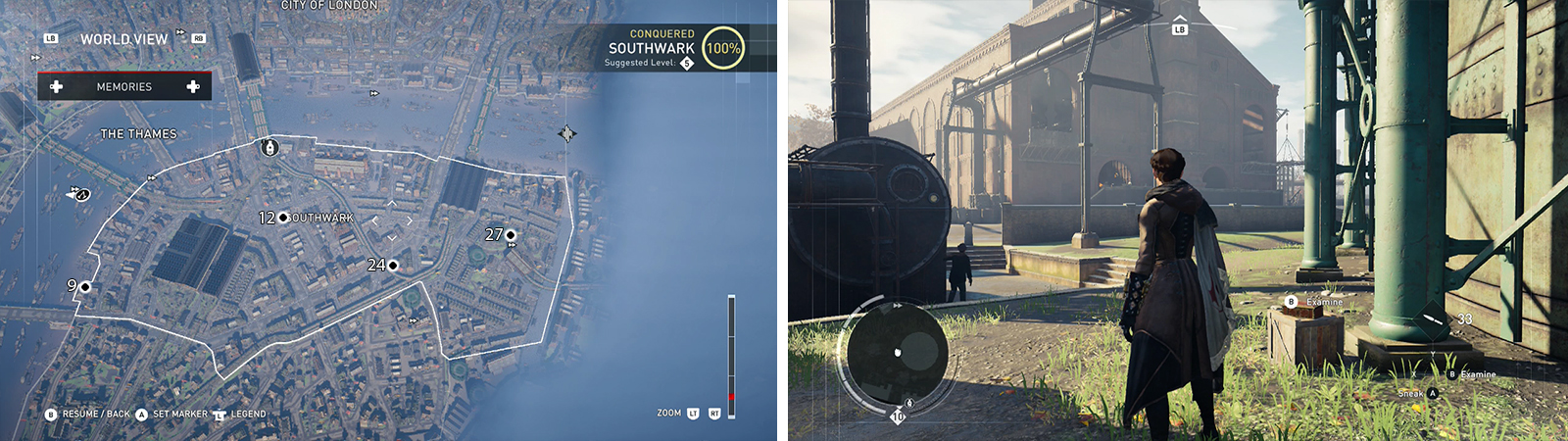 The Secrets of London can be found on the map (left). Location of Secret of London #27 pictured (right).