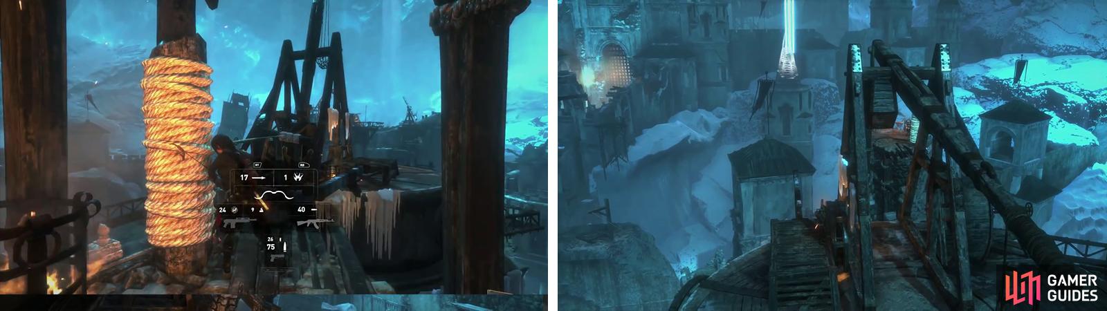 RISE OF THE TOMB RAIDER THE FROZEN CITY GET THROUGH THE 2ND GATE 