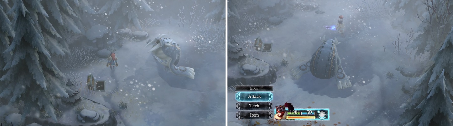 Try to sneak up on enemies in the field, as you get a full ATB and single SP point.