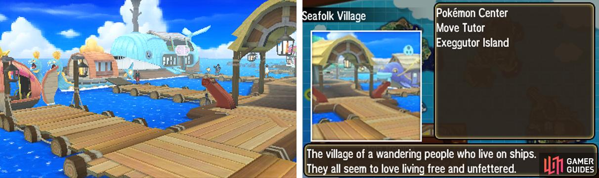 Seafolk Village is the only town on Poni Island.