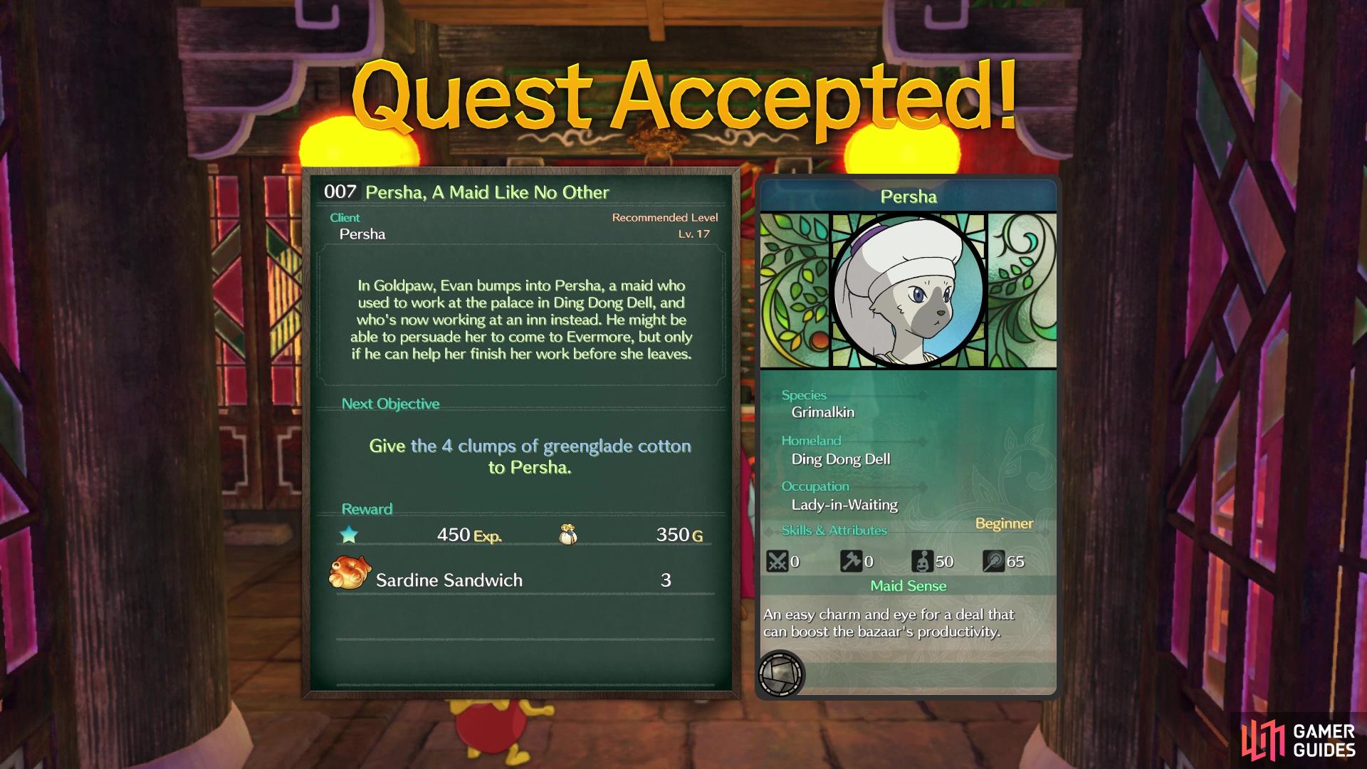 You'll know a sidequest rewards a new citizen by the stats card on the right side
