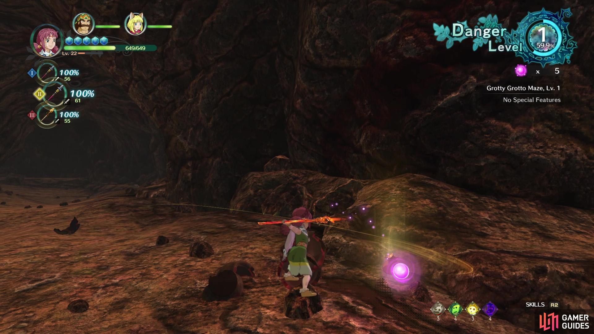 Pink Orbs can be acquired from breaking pots or defeating enemies