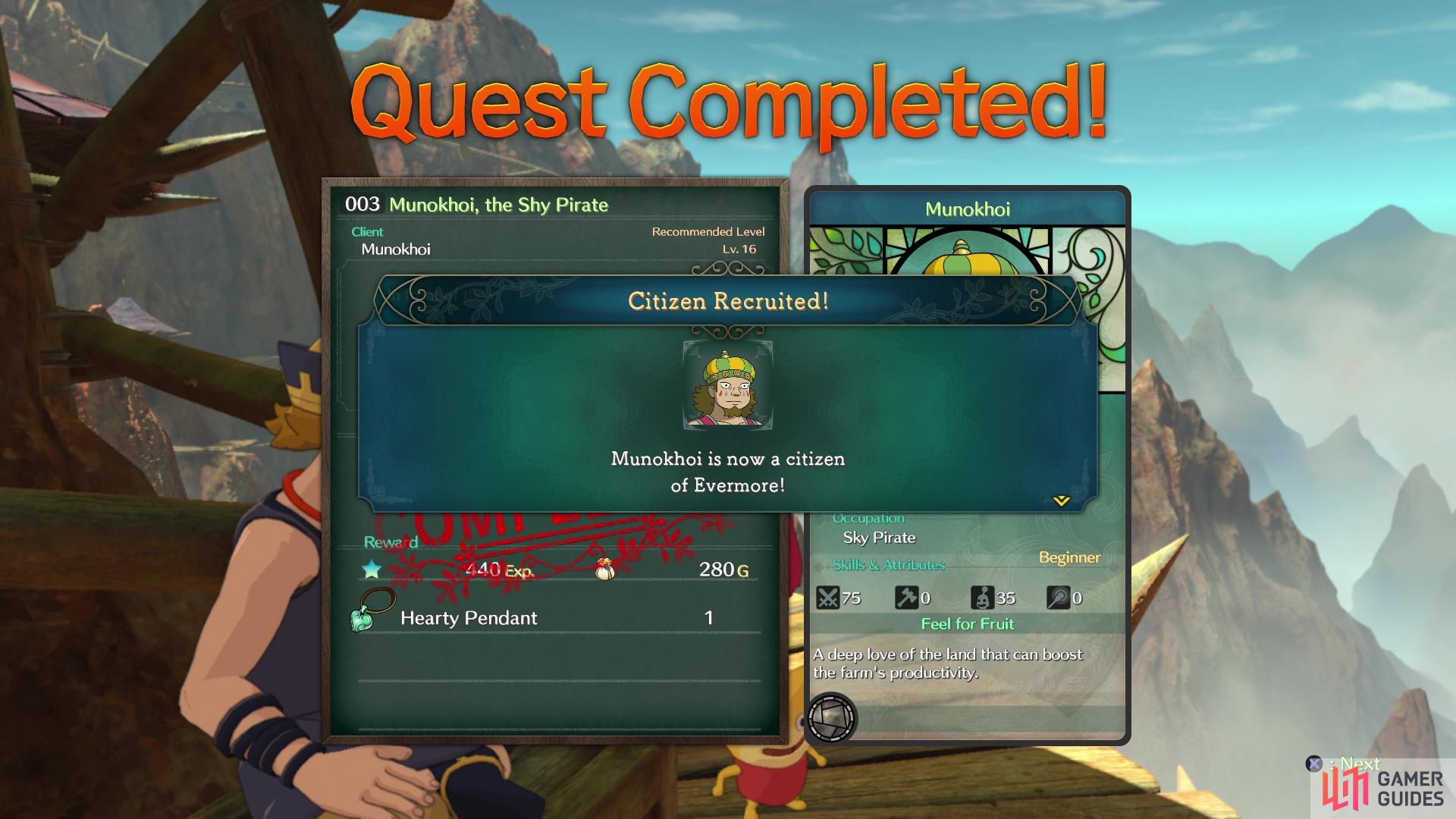 You can begin recruiting new Citizens by doing other sidequests, although there are only so many at this point
