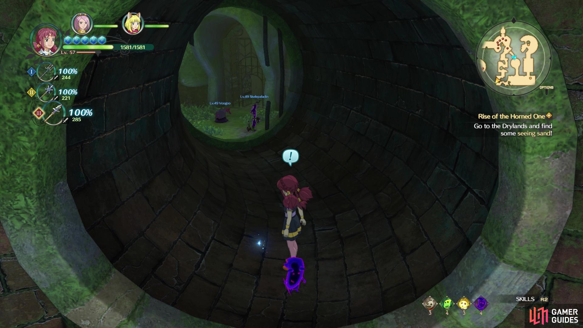 You can find the treasure in the small tunnel inside of the Old Well dungeon