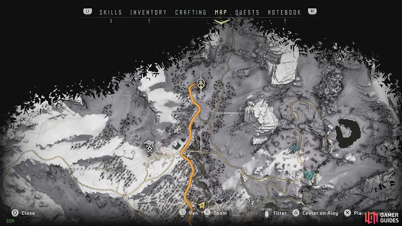 Horizon Zero Dawn: Frozen Wilds bluegleam locations