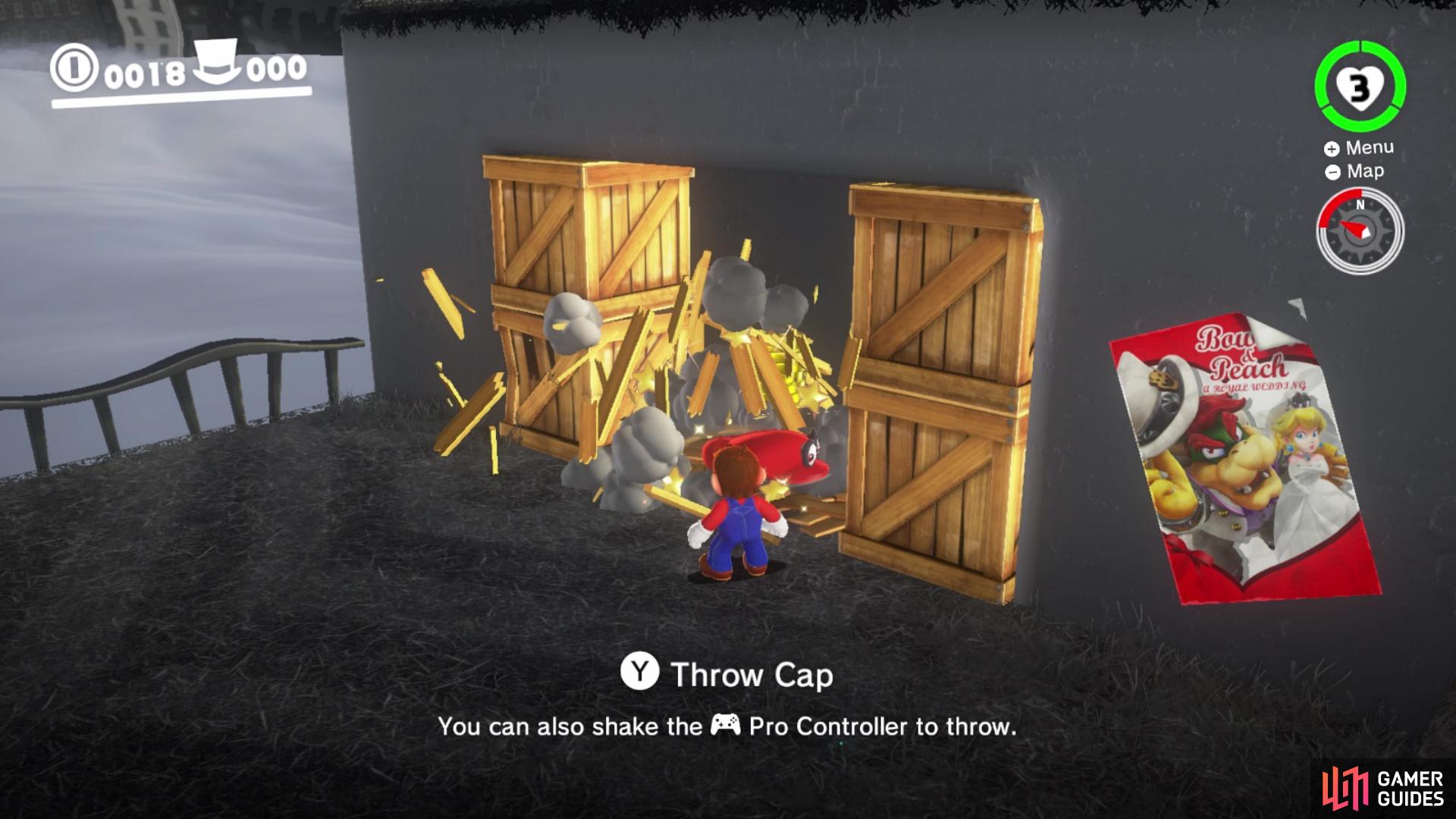 Cappy is extremely useful for a lot of things, like breaking boxes